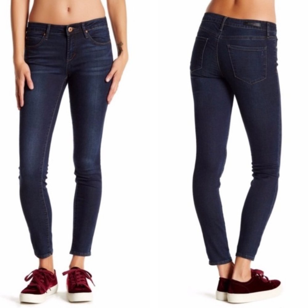 Articles of Society Size 31 Skinny Ankle Jeans Stateline Color Button Zip Front
